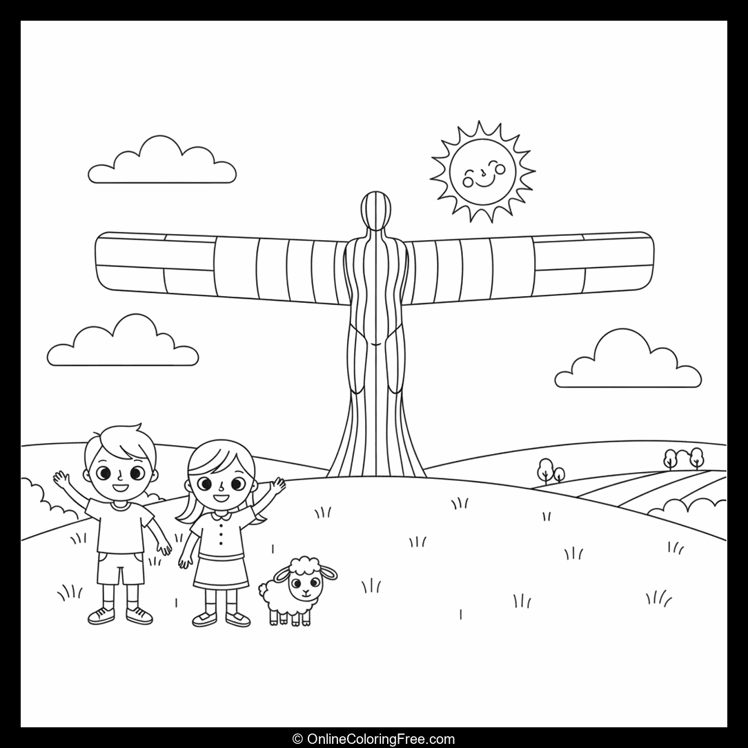 Angel of the North in England