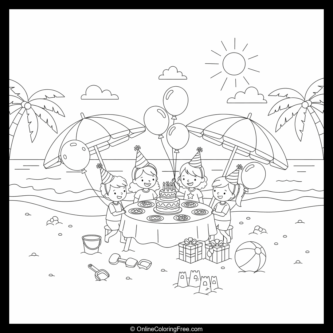 Beach Birthday Party