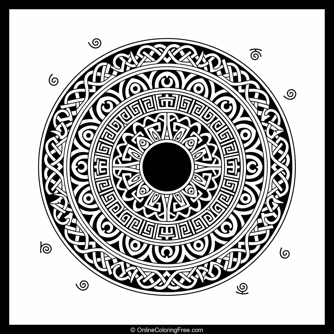 Blackwork Mandala