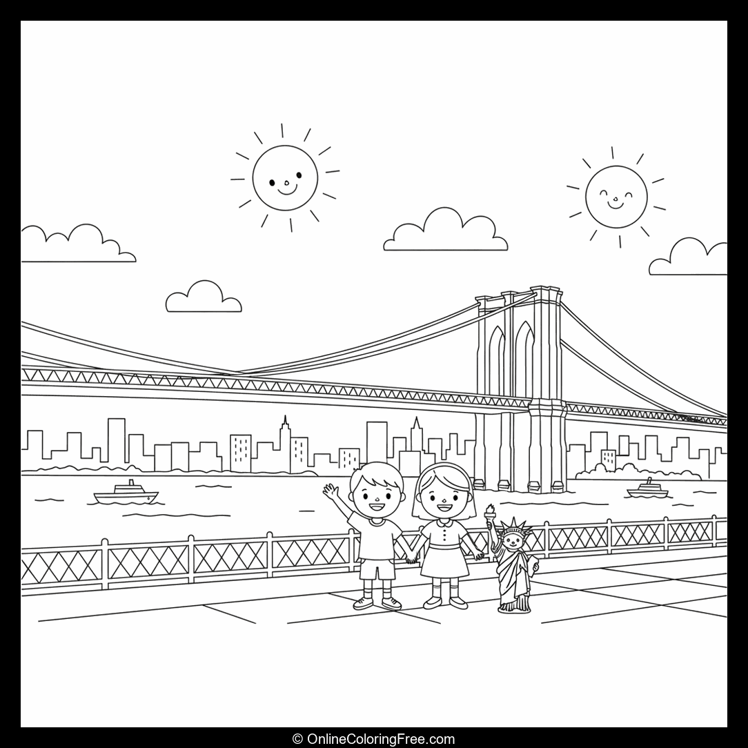 Brooklyn Bridge in USA