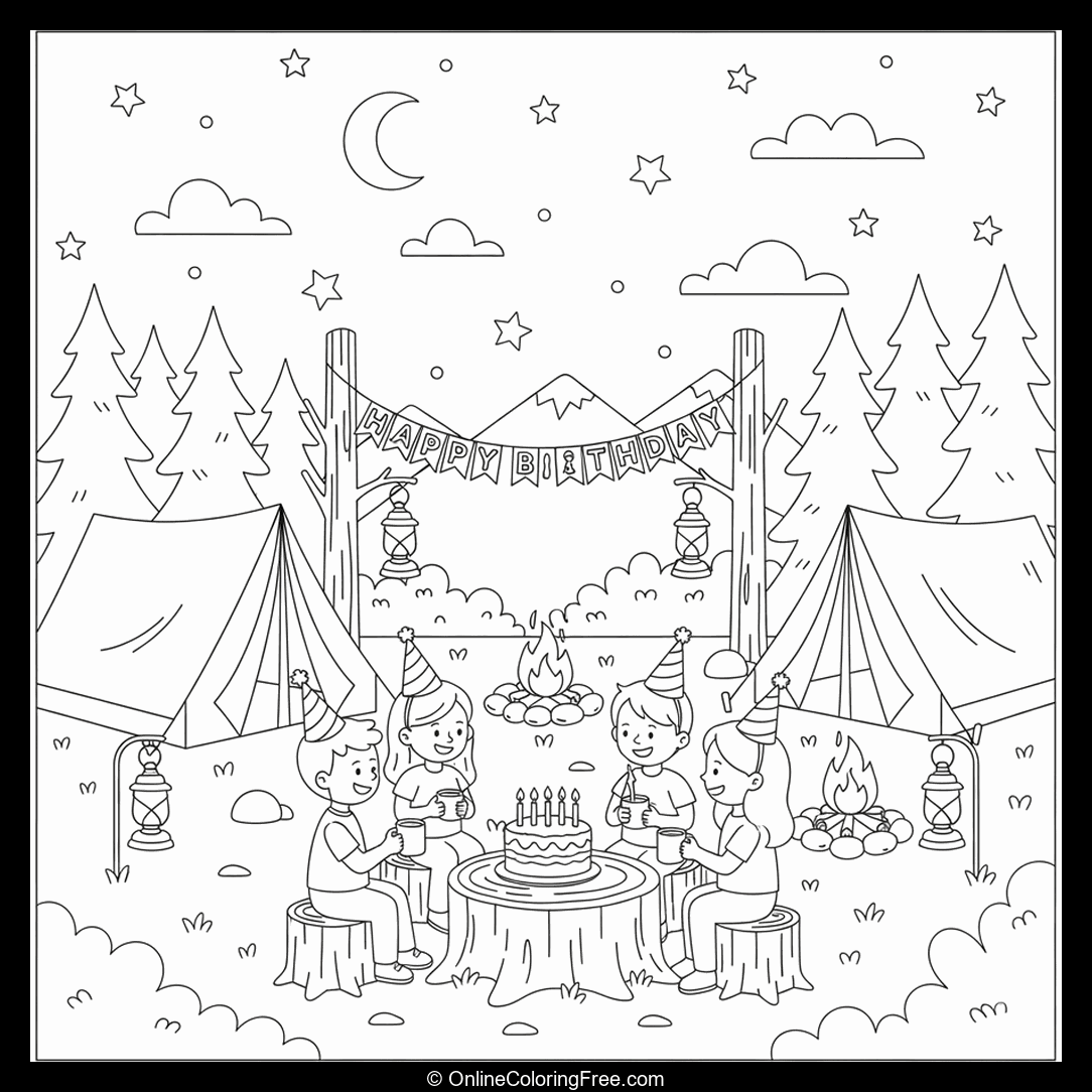 Camping Birthday Party
