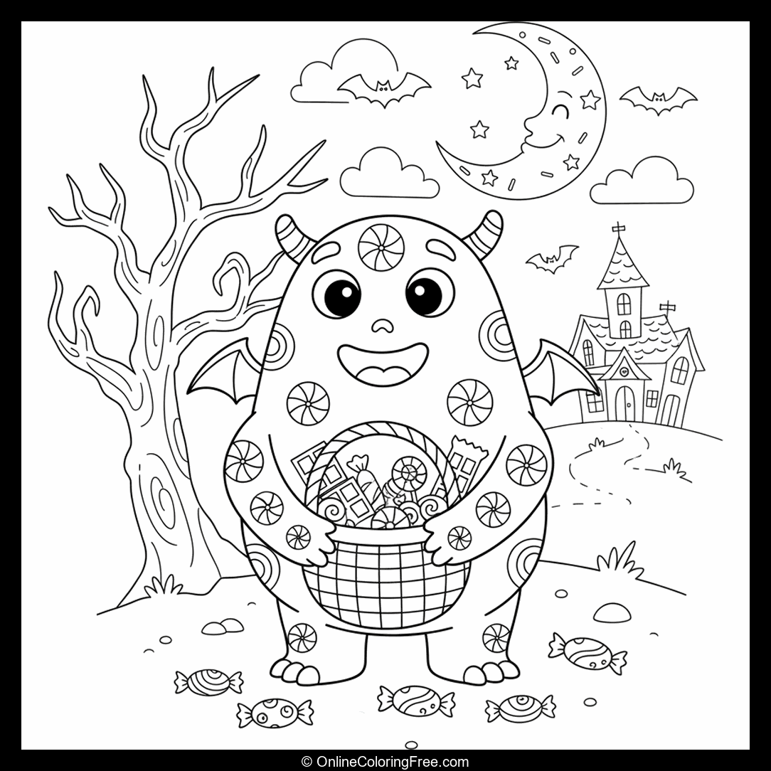 Halloween Candy Monster