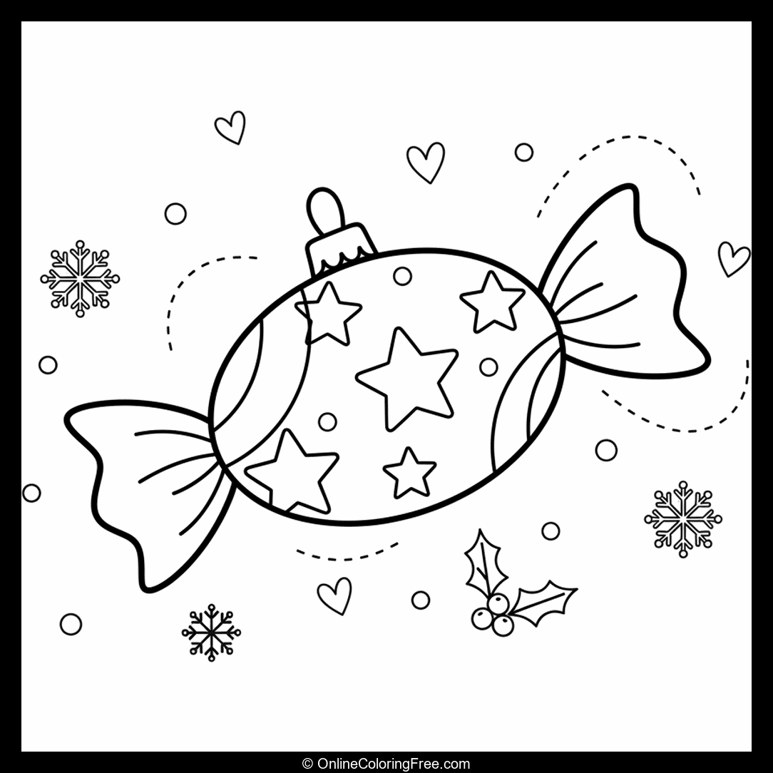 Candy-Shaped Christmas Ornament