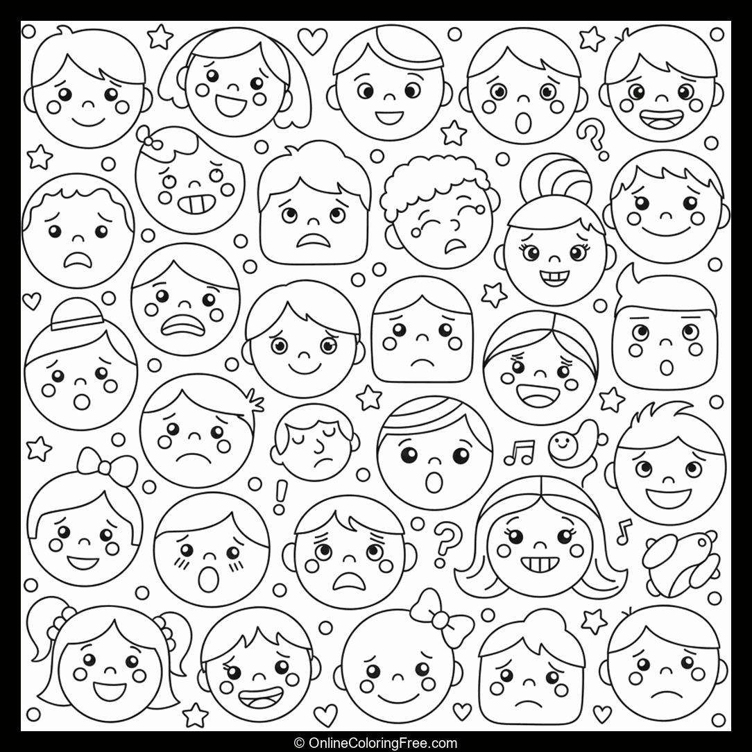 Cartoon Faces & Emotions
