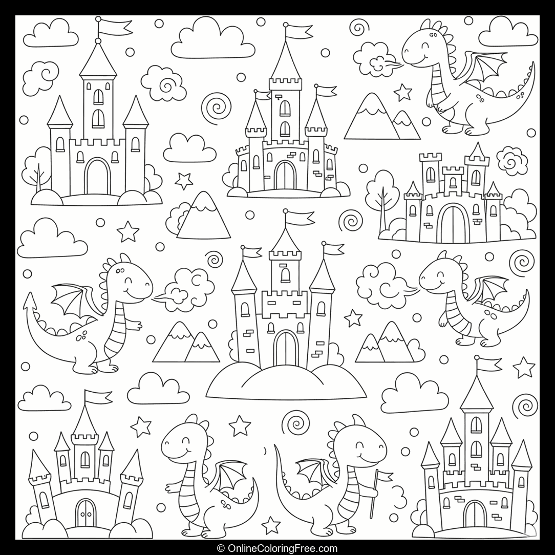 Castles & Dragon Doodles