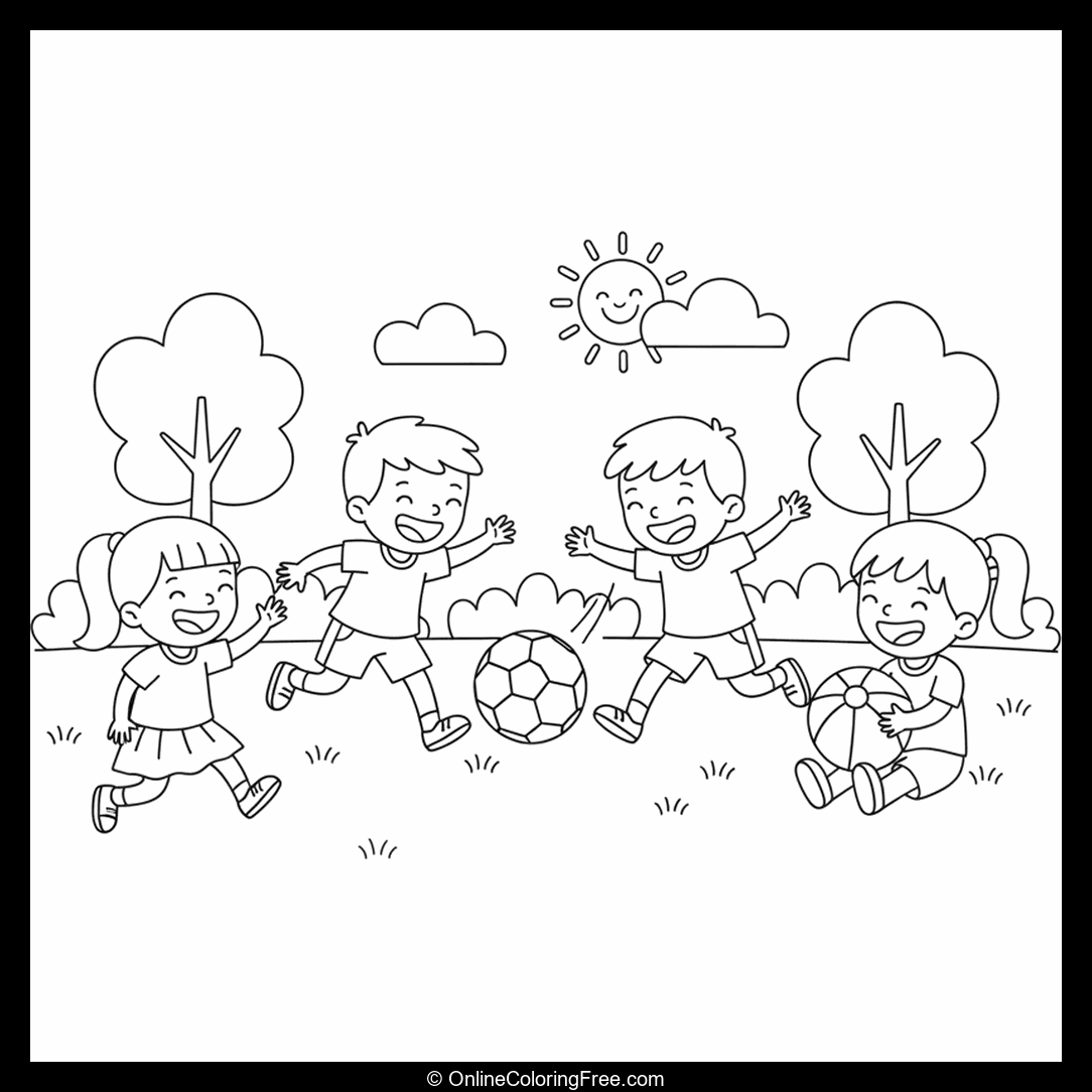 Children Playing Ball