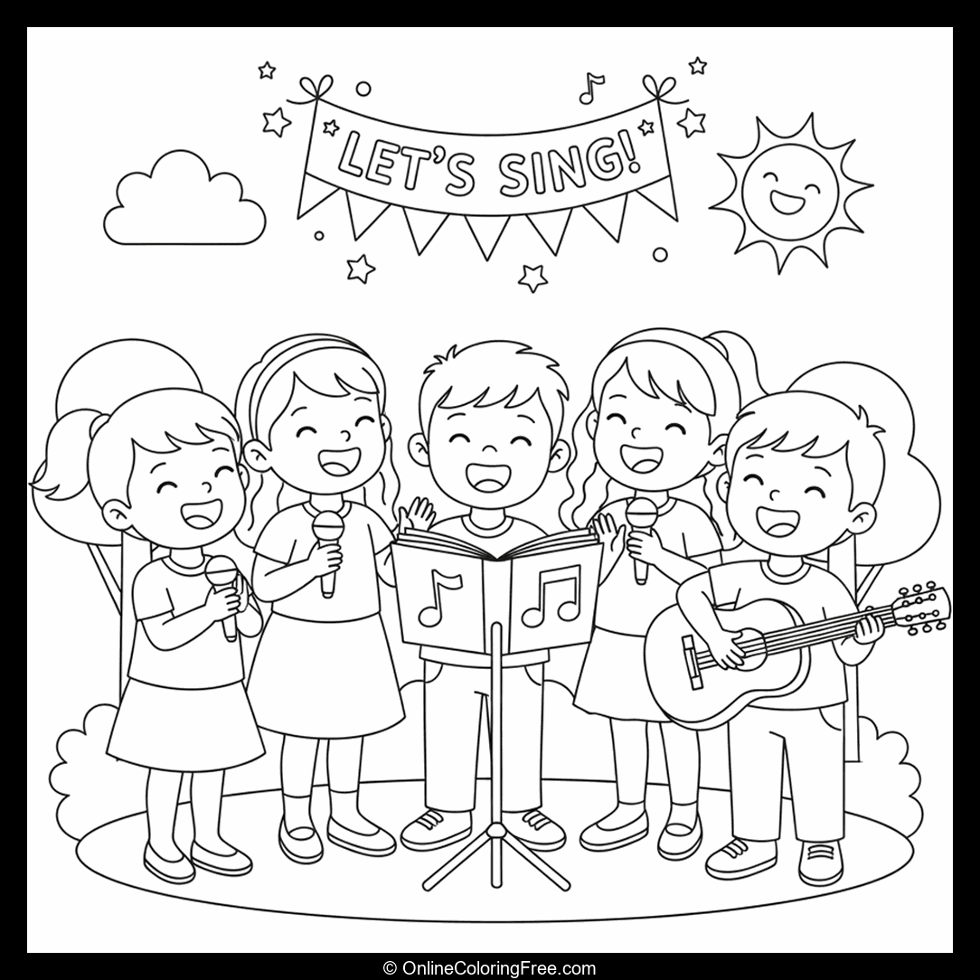 Children Singing Together