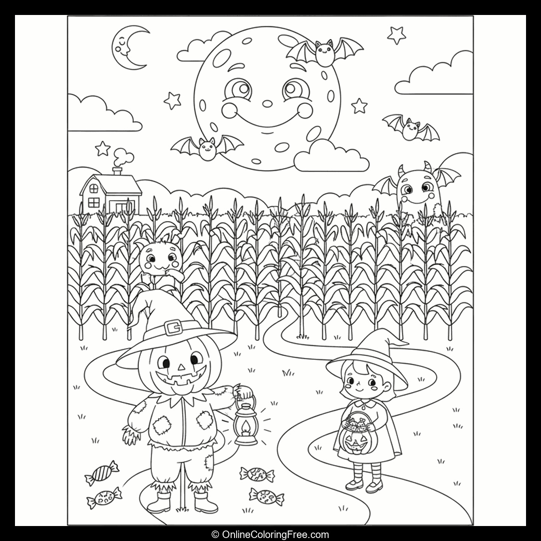 Halloween Cornfield Maze