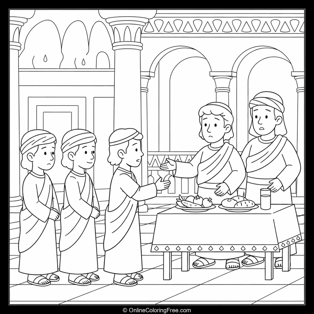 Bible Daniel and His Friends Obey God