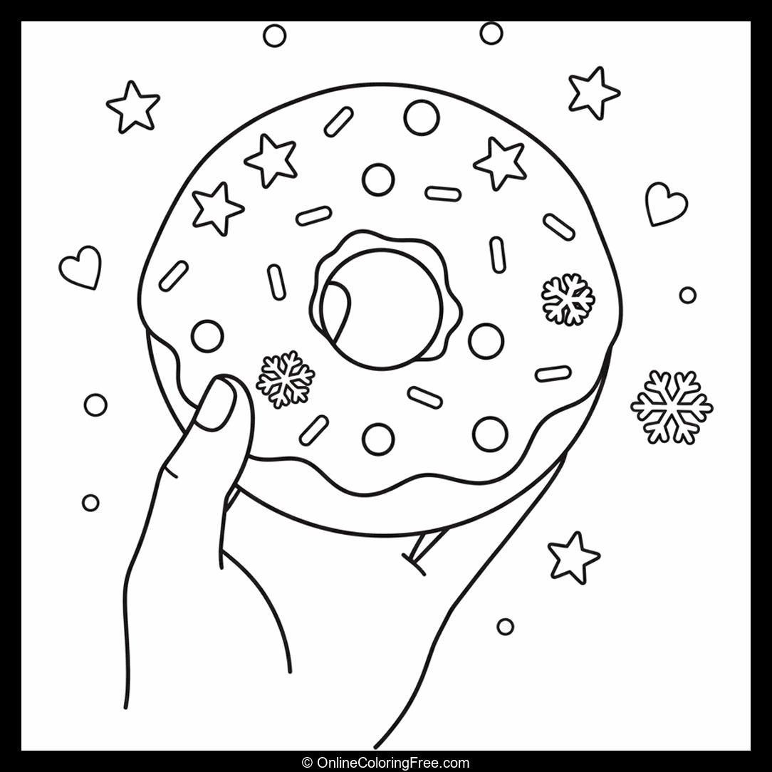 Festive Christmas Donut