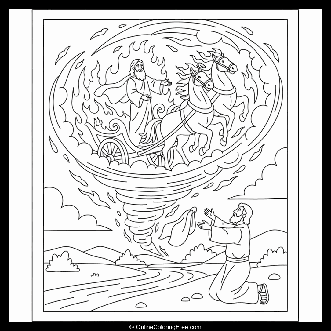 Bible Elijah Taken to Heaven