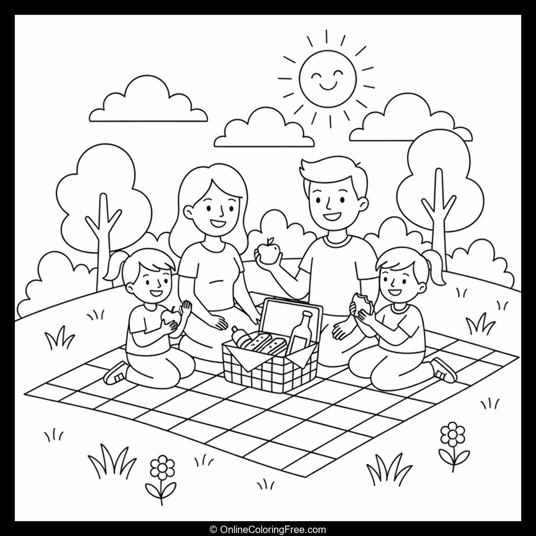 Family Picnic with Kids