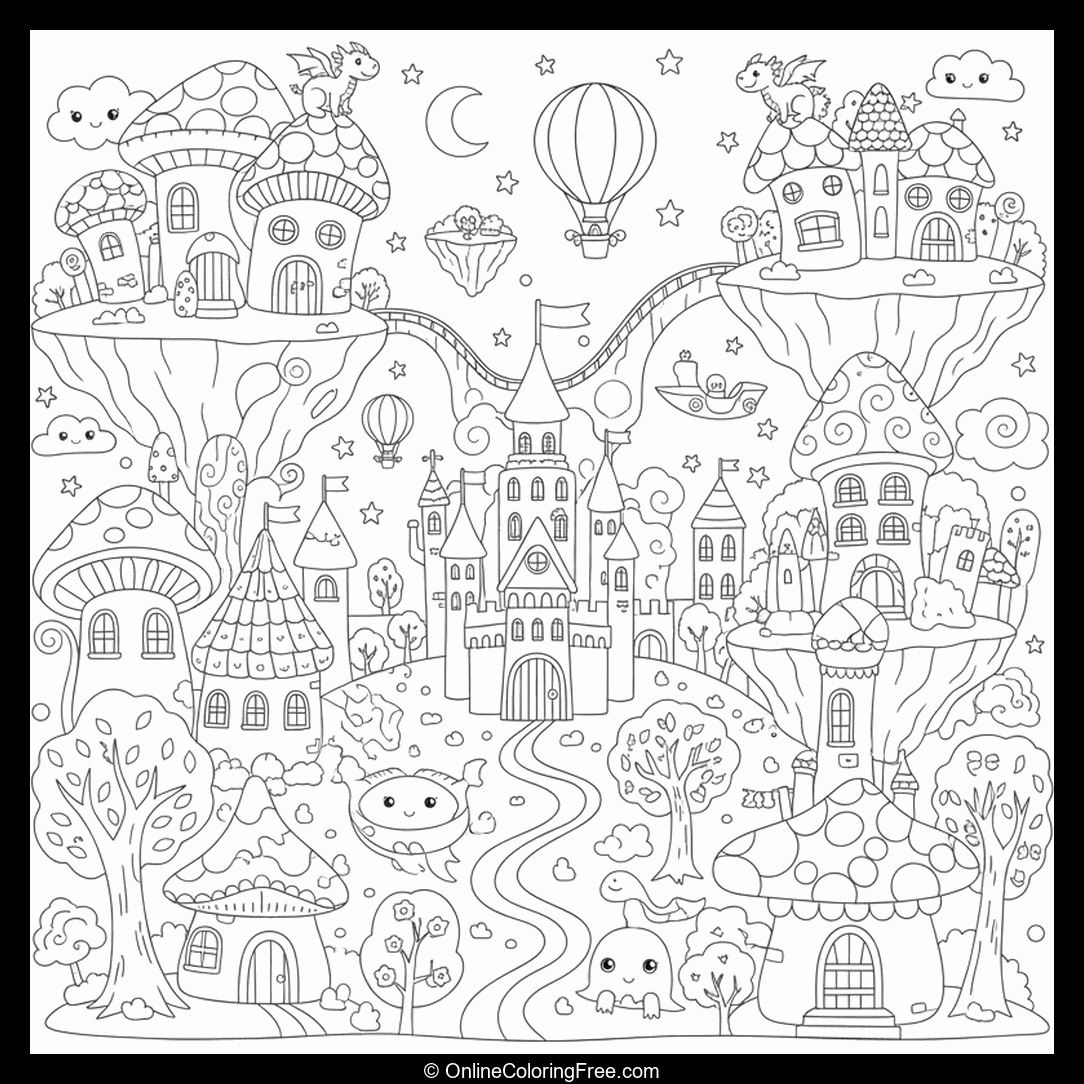 Fantasy City Doodles