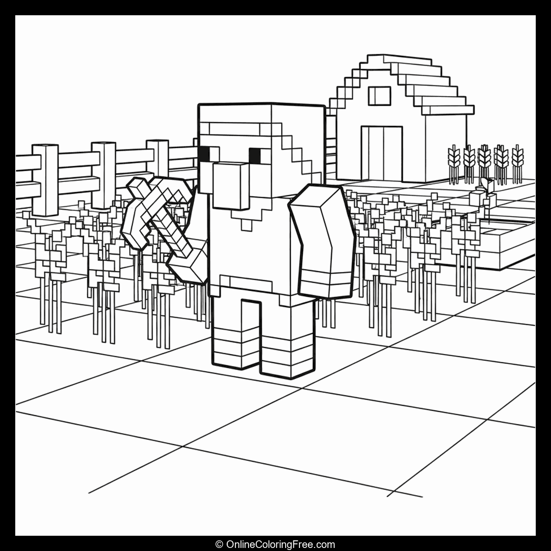 Farmer Villager on Farm