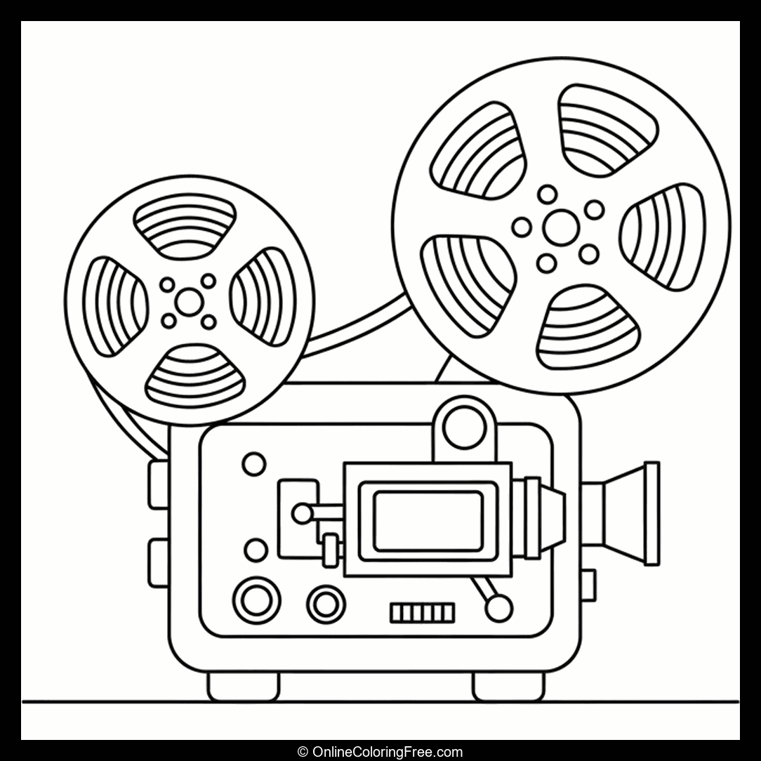 Film Reel And Projector