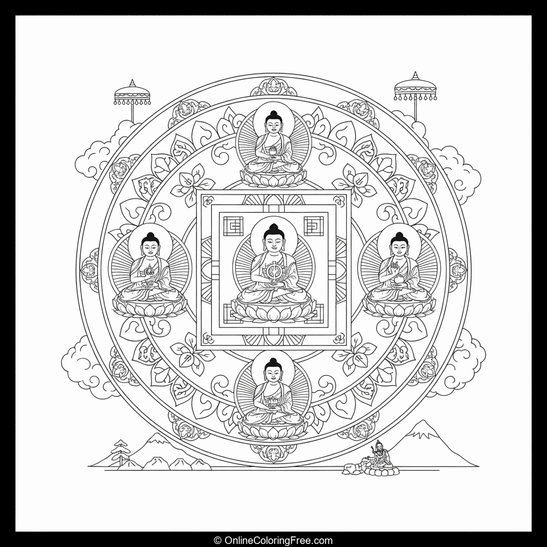 Five Buddhas Mandala