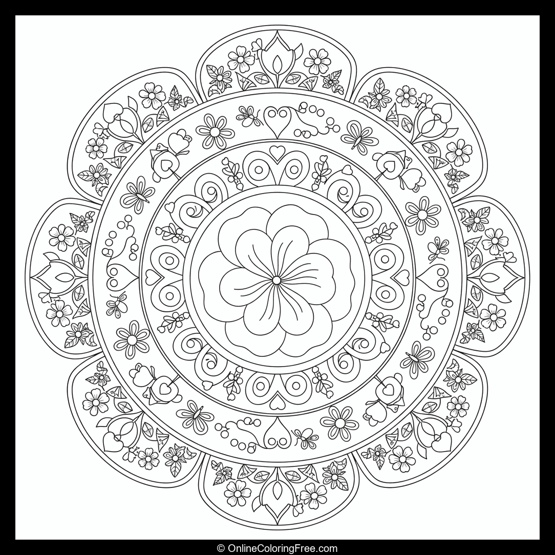 Floral Garden Mandala