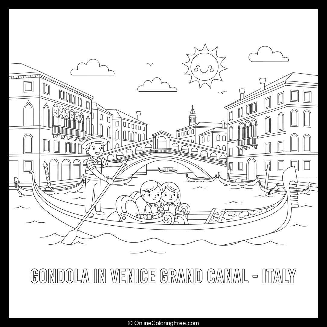 Gondola in Venice Grand Canal