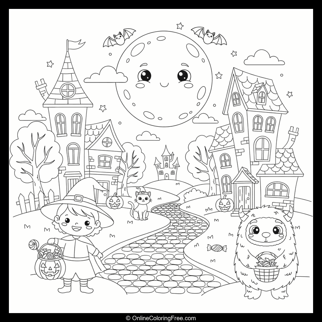 Halloween Village Street