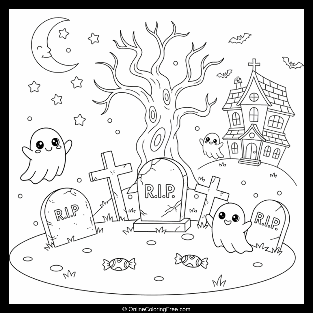 Halloween Haunted Graveyard