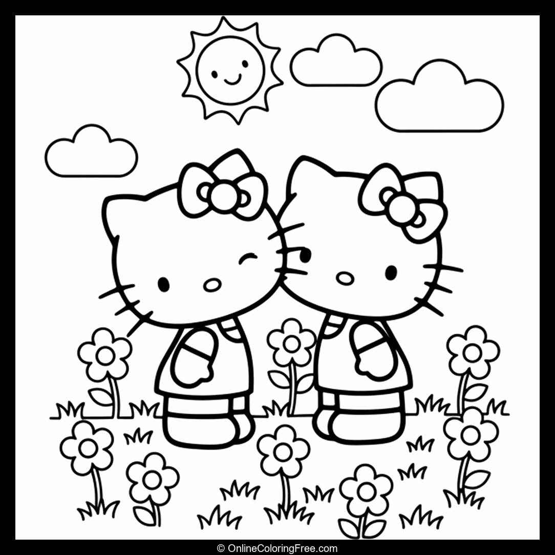 Hello Kitty Kissing Dear Daniel