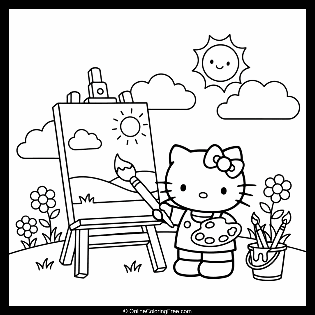 Hello Kitty Painting