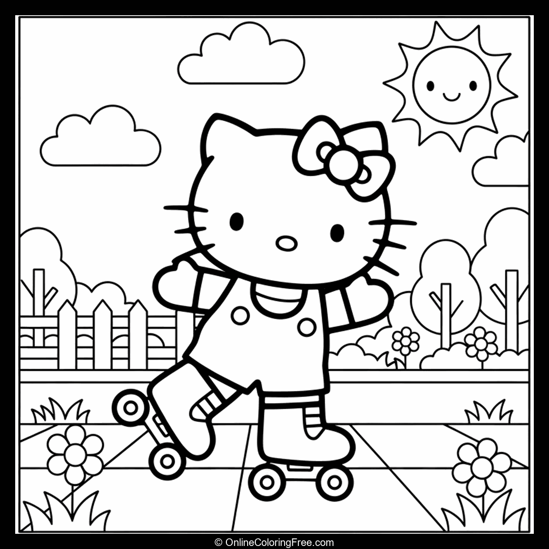 Hello Kitty Skating