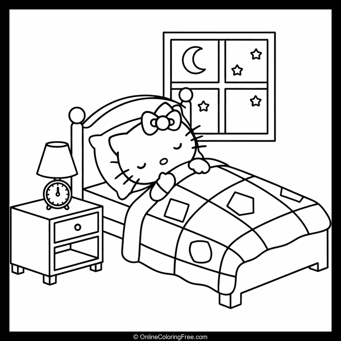Hello Kitty Sleeping