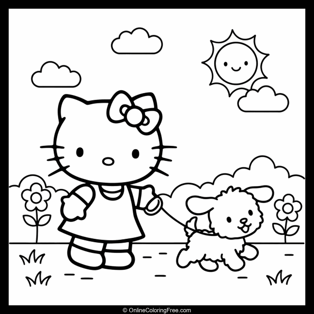 Hello Kitty Walking Puppy