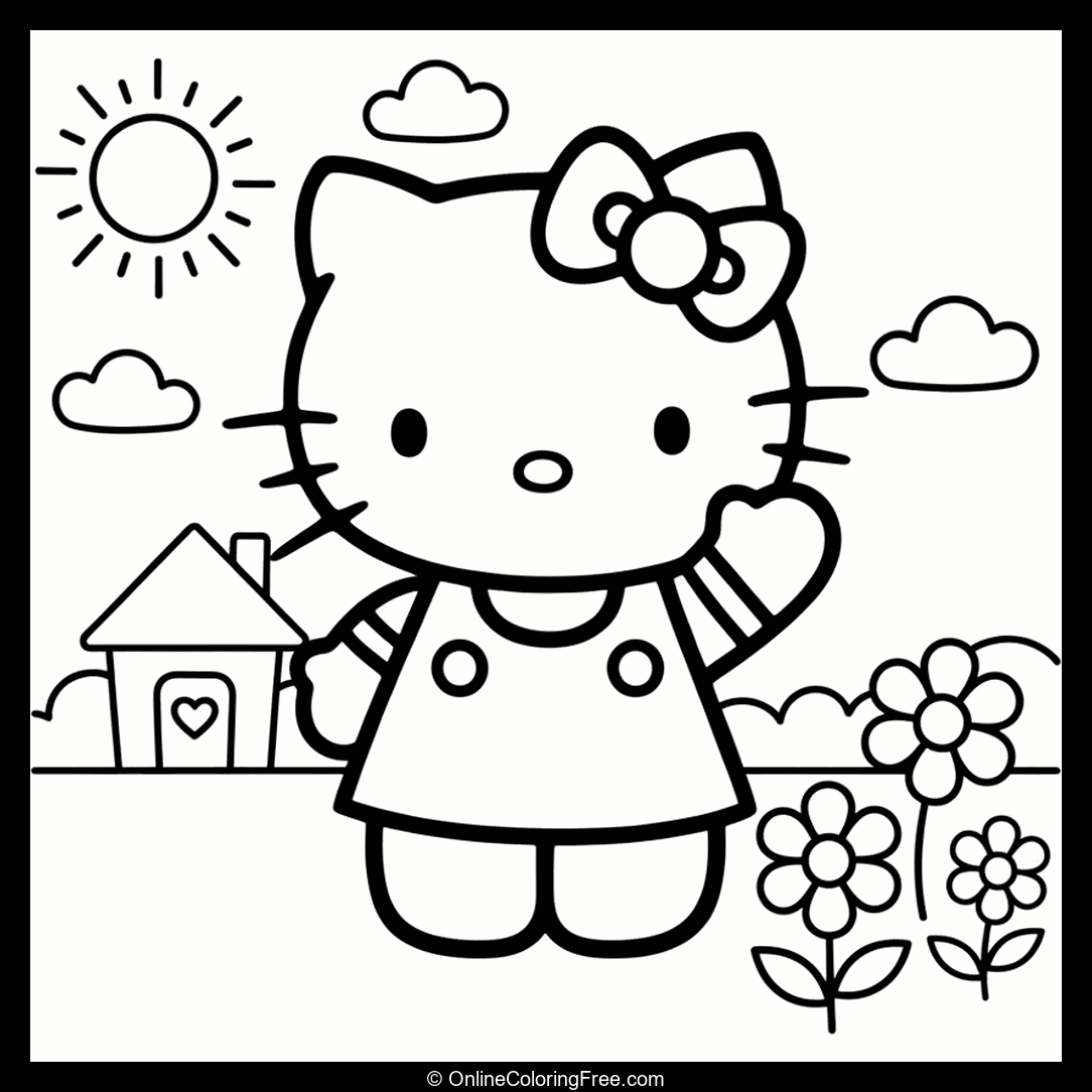 Hello Kitty Waving