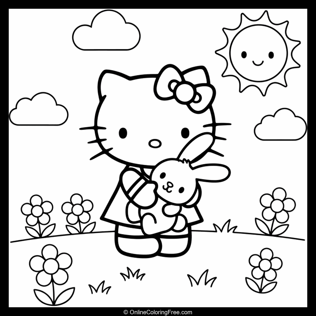 Hello Kitty With Bunny