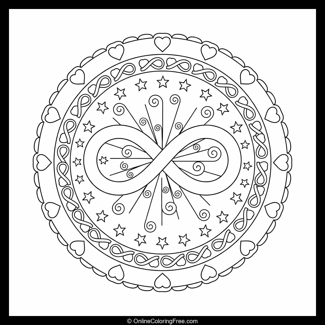 Infinity Symbol Mandala