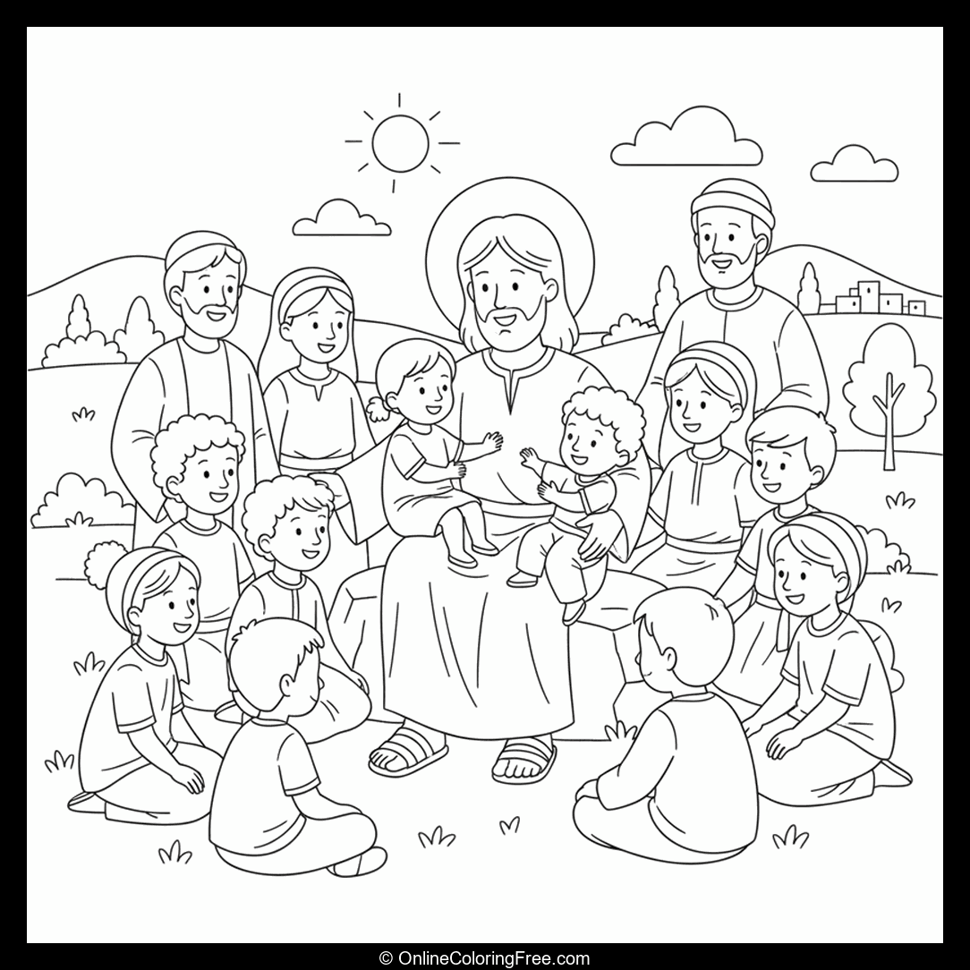 Bible Jesus Blesses the Children