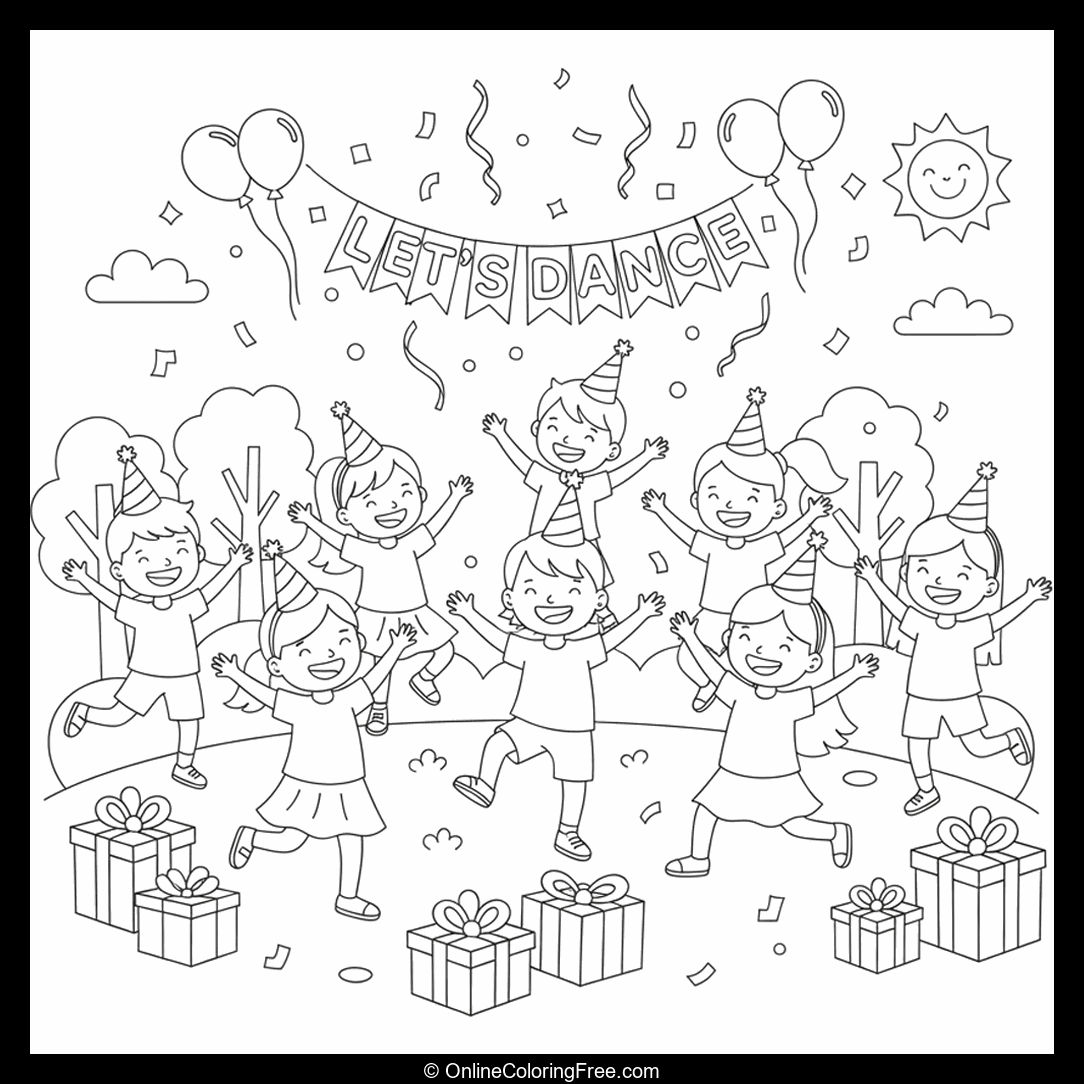 Kids Dancing in Celebration