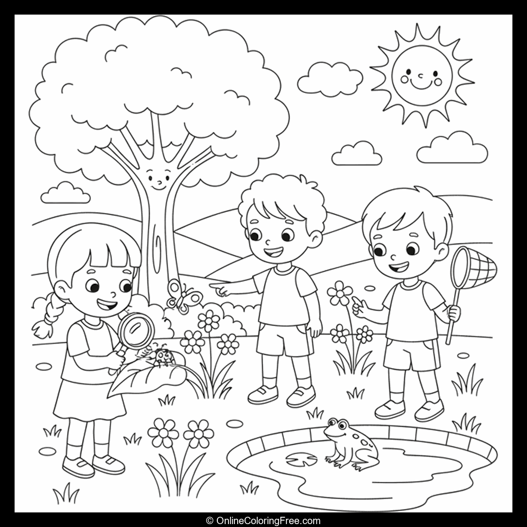 Kids Exploring Nature