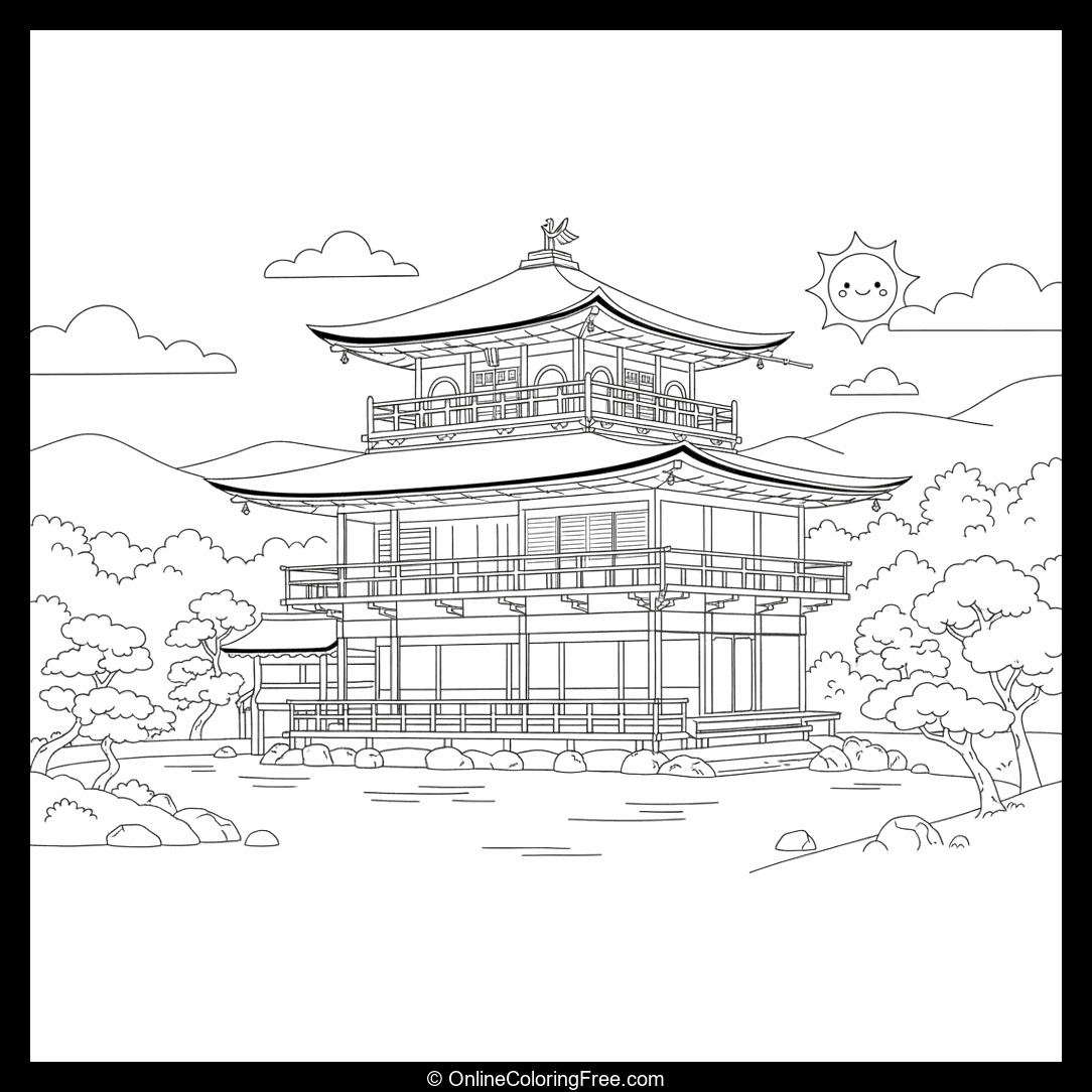 Kinkaku-ji Golden Pavilion in Japan