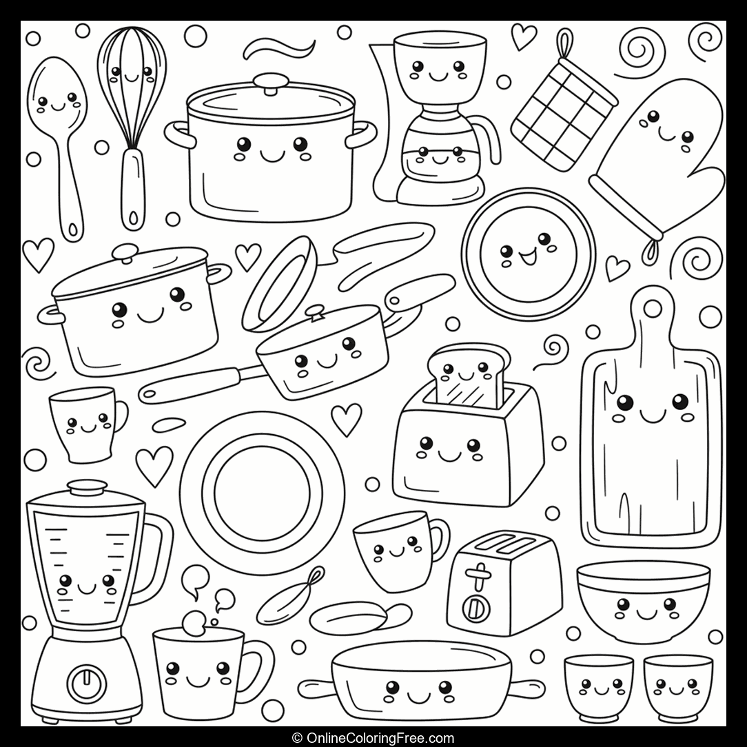 Kitchen Object Doodles