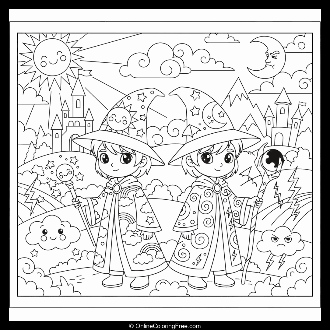 Light vs Dark Twin Sorcerers