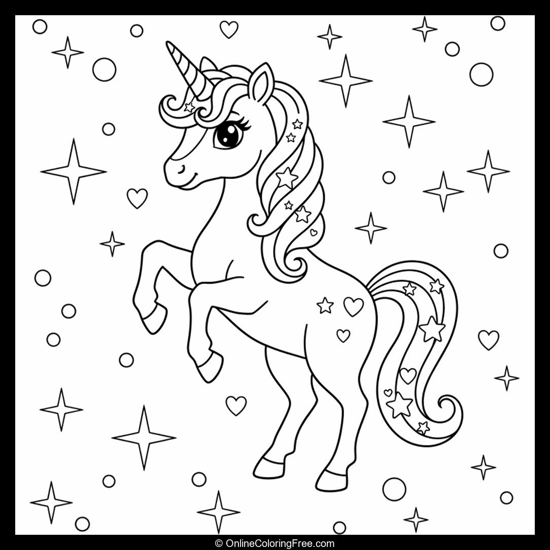 Magical Unicorn With Sparkles