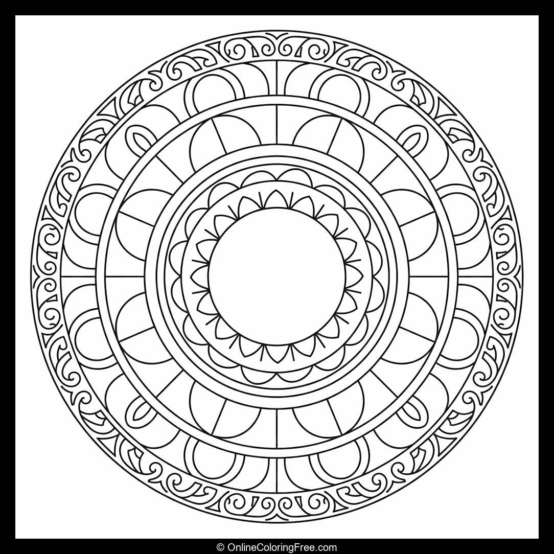 Mandala of Lines & Arcs