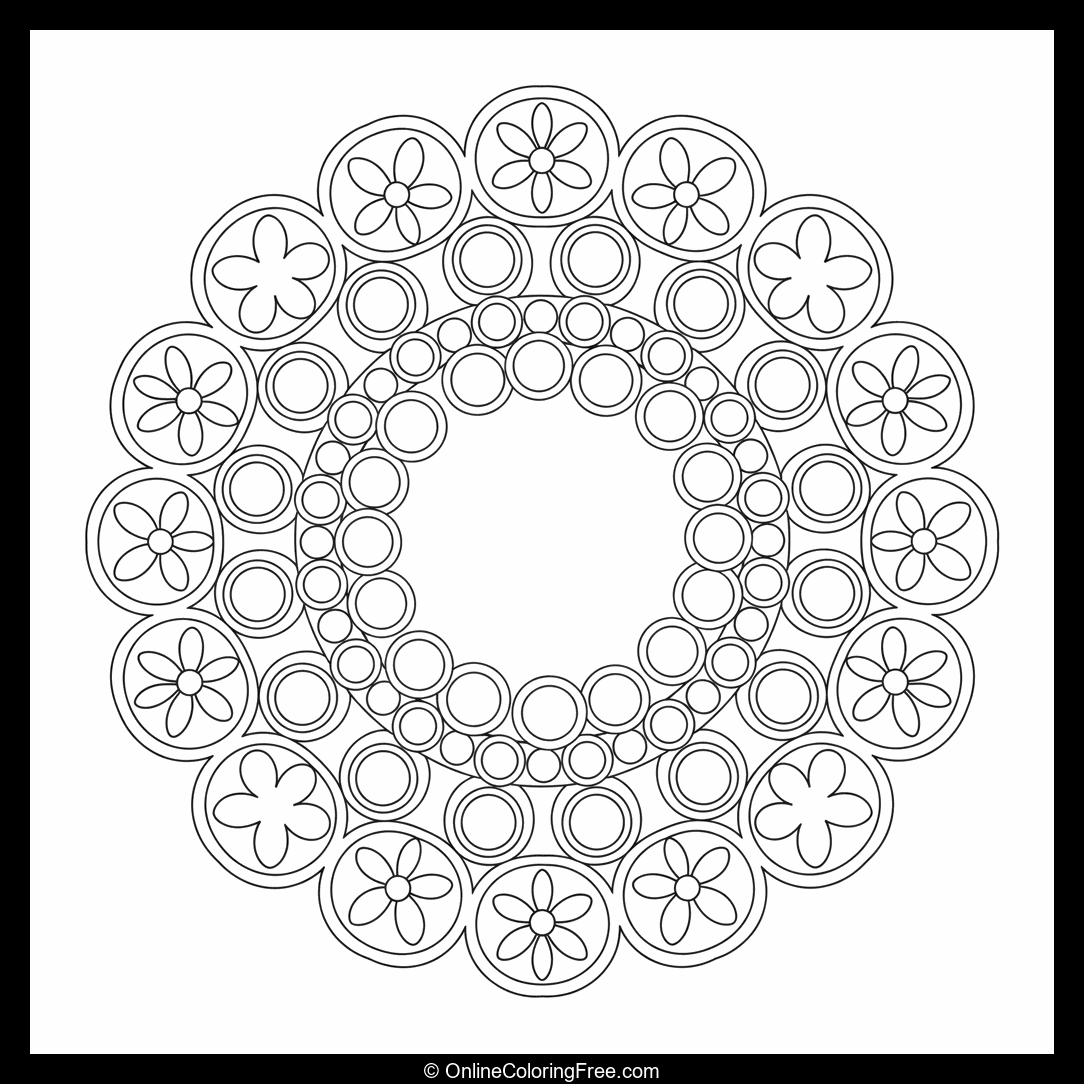 Mandala with Circular Tiles