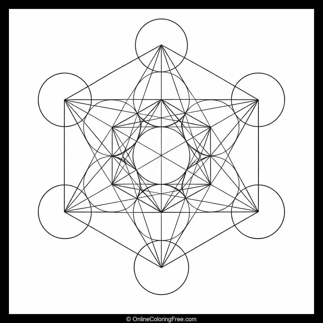 Metatron's Cube Mandala