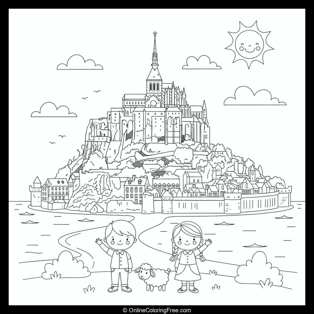 Mont-Saint-Michel Abbey in France