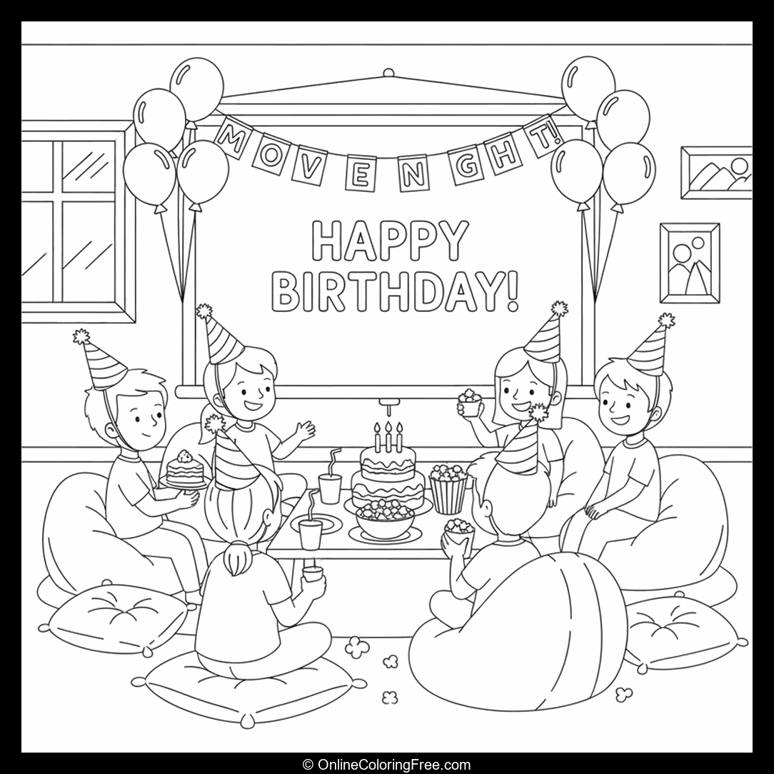 Movie Night Birthday