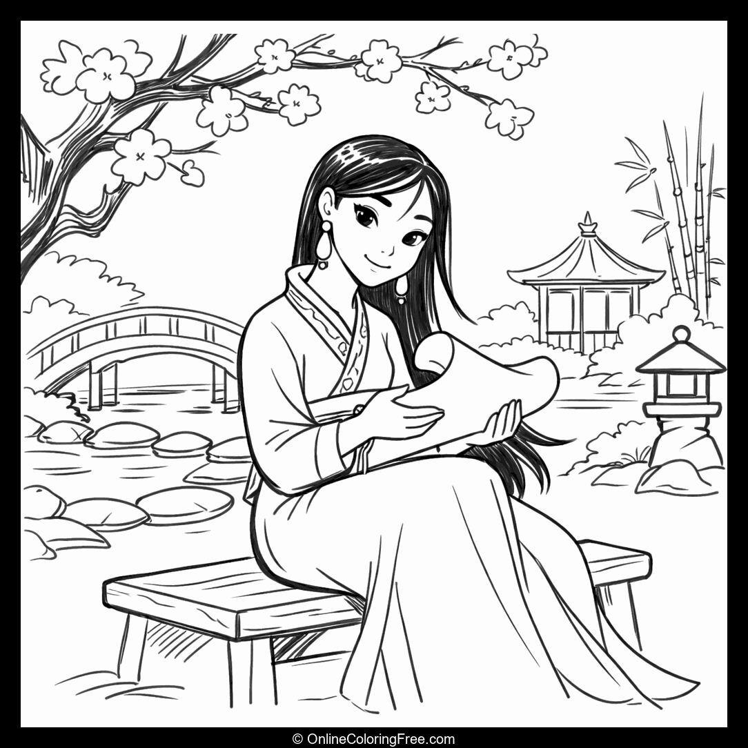 Mulan in Her Garden