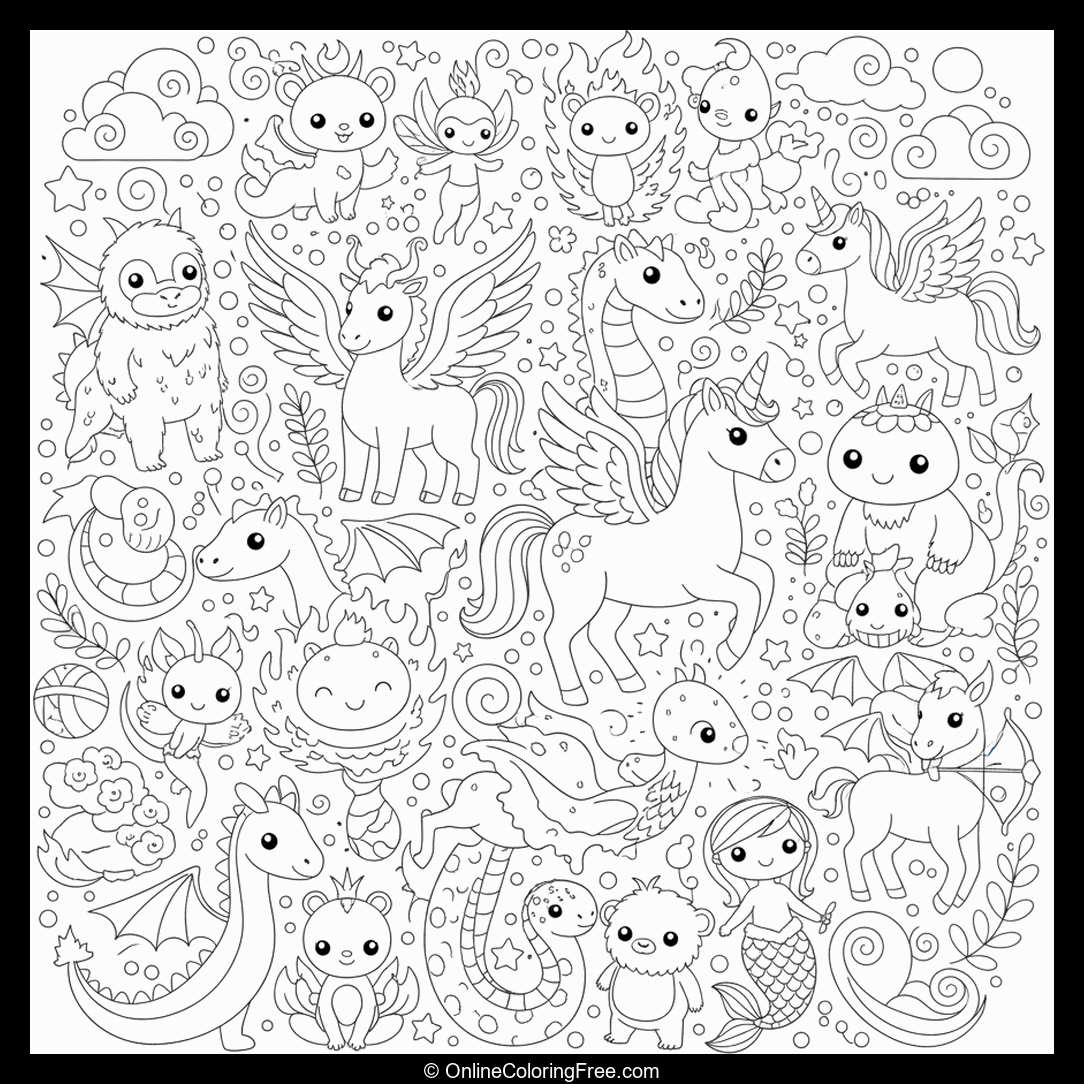 Mythical Creatures Doodles