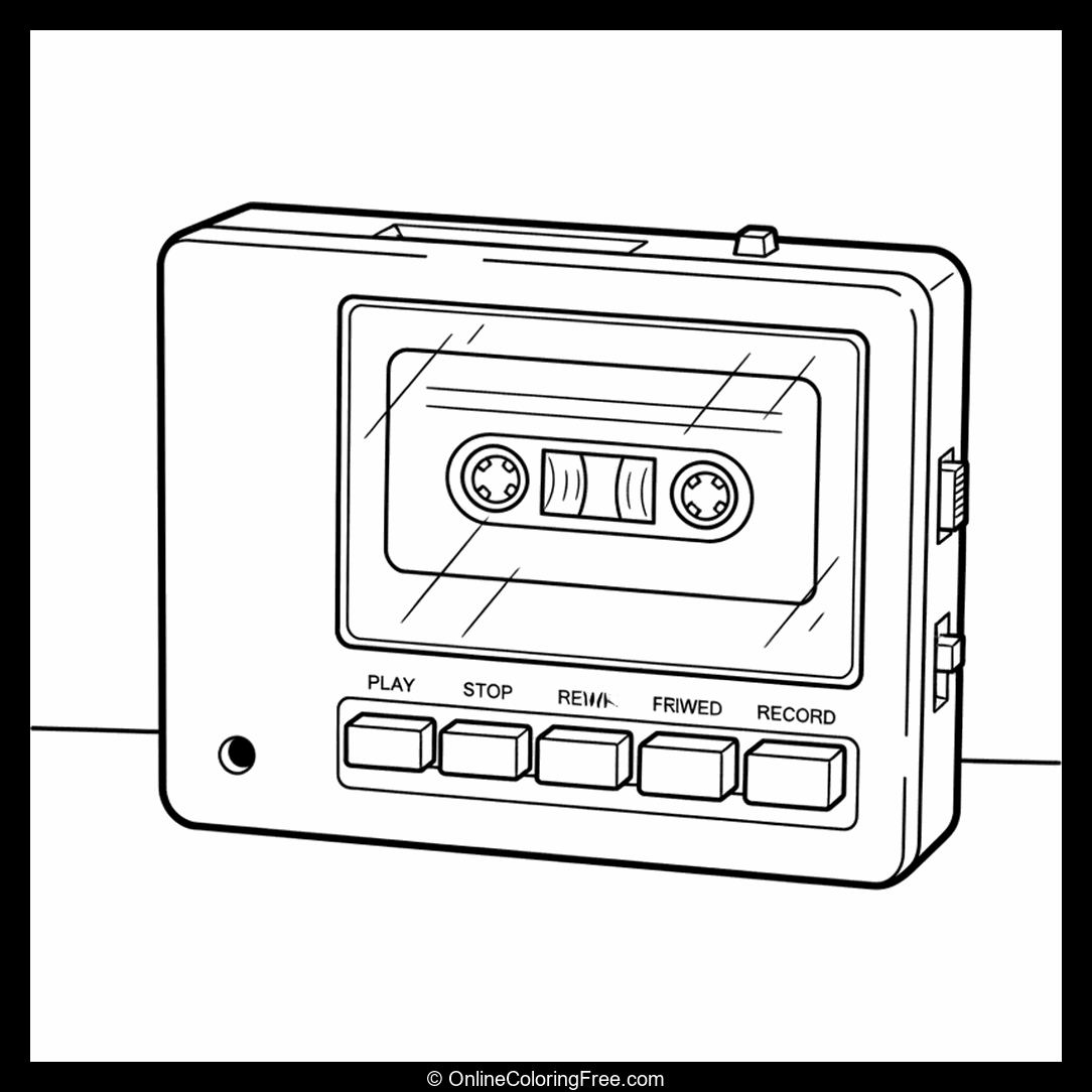Old Cassette Player