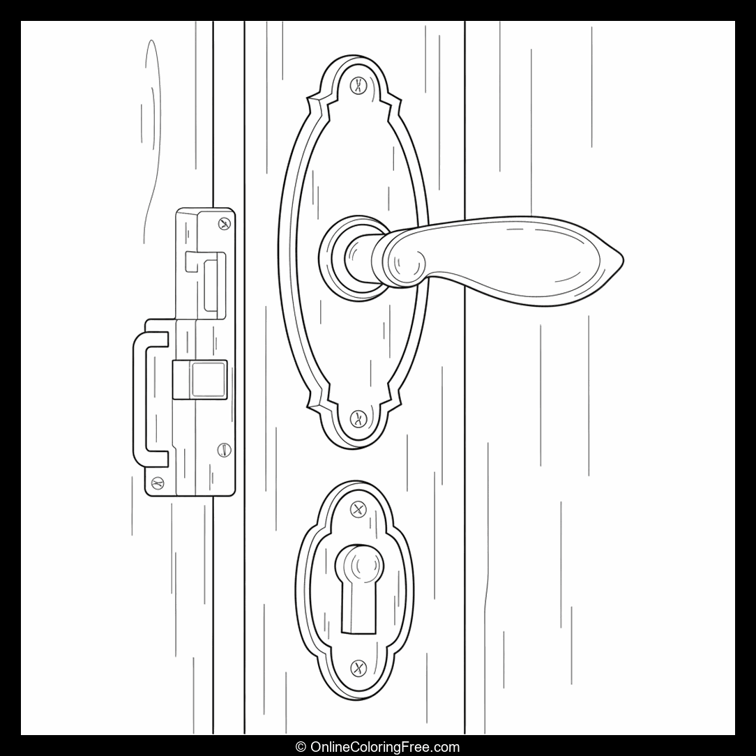 Old Door Lock And Handle