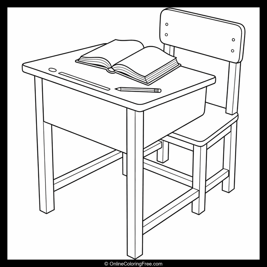 Old School Classroom Desk
