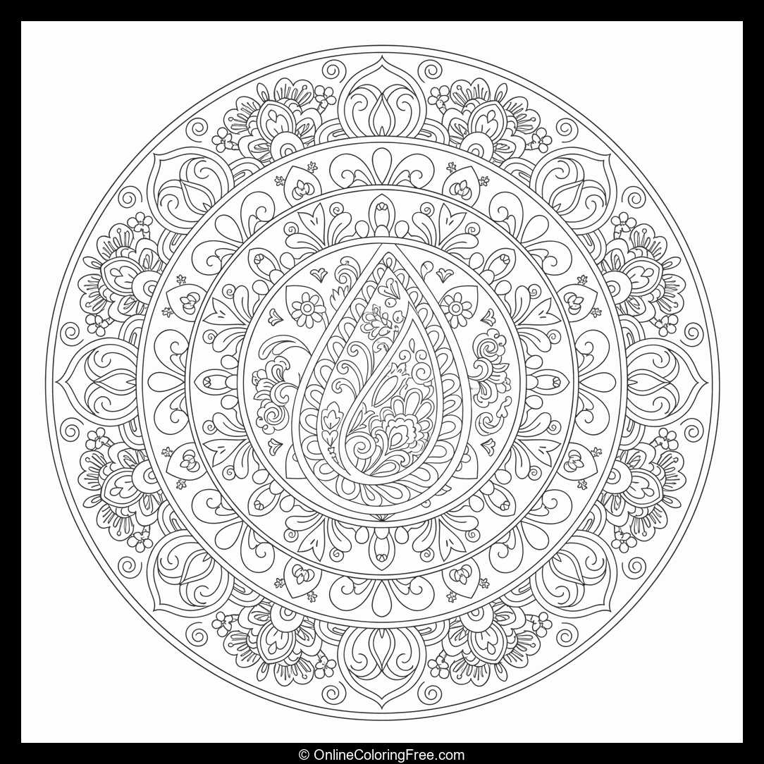 Paisley Mandala